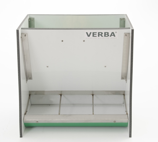 A00-1165 K350 Futtertrog für die Abferkelbucht Trockenfutterautomatbehälter für die Wurfkiste, 3 Fächer