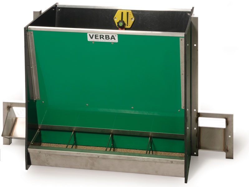 Trockenfutterautomattrog für Ferkel SL473D KR mit 2x1 Duodrinker Trockenfutterautomattrog für Ferkel mit Duo-Tränken